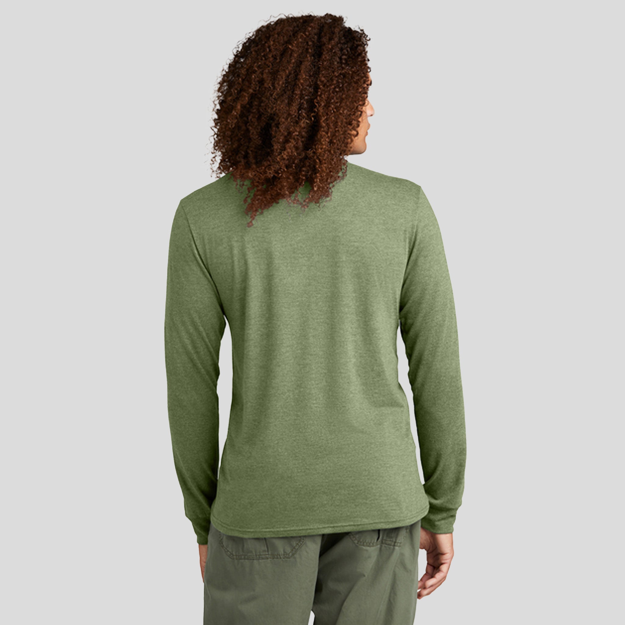 Perfect Triยฎ Long Sleeve Henley | Military Green Frost