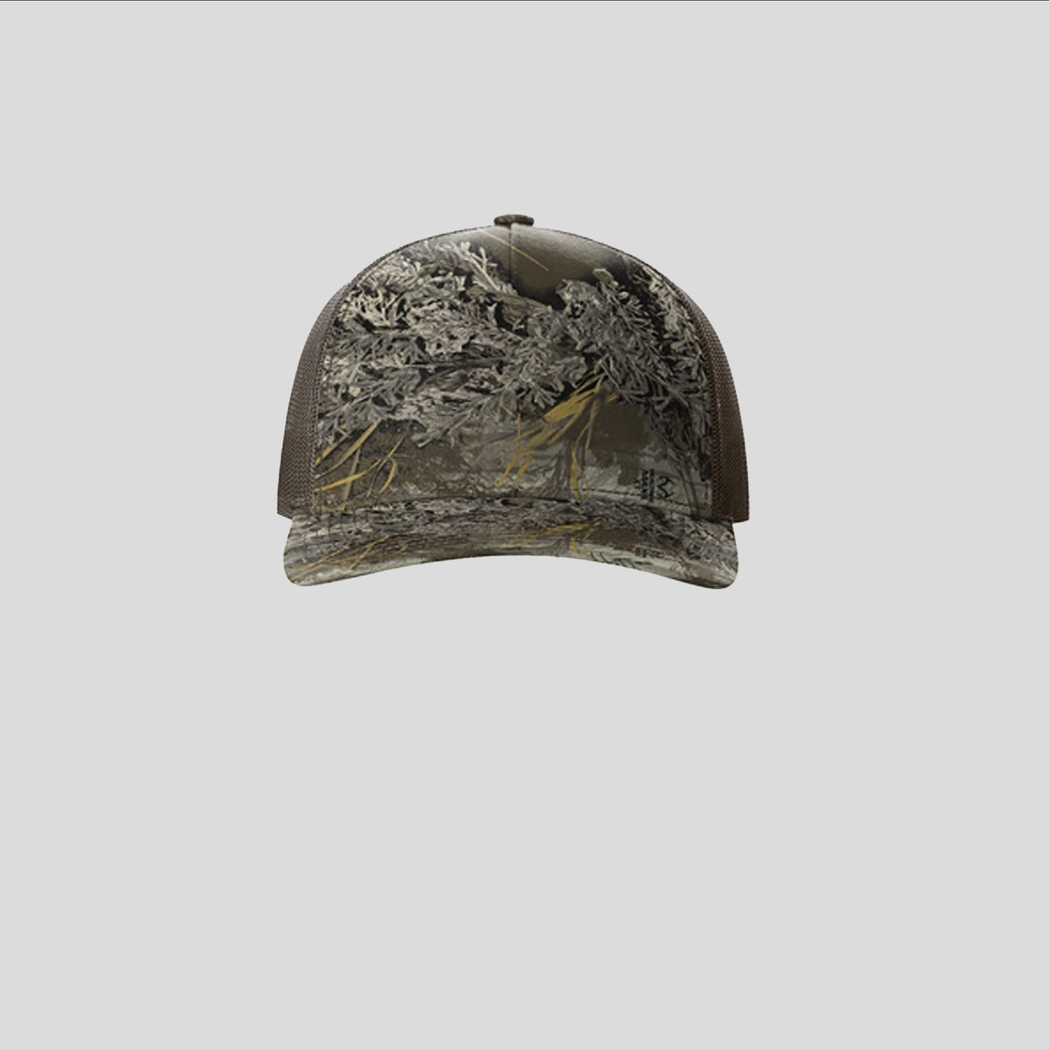 Printed Five-Panel Trucker Hat | Realtree Max-1 Xt/Brown