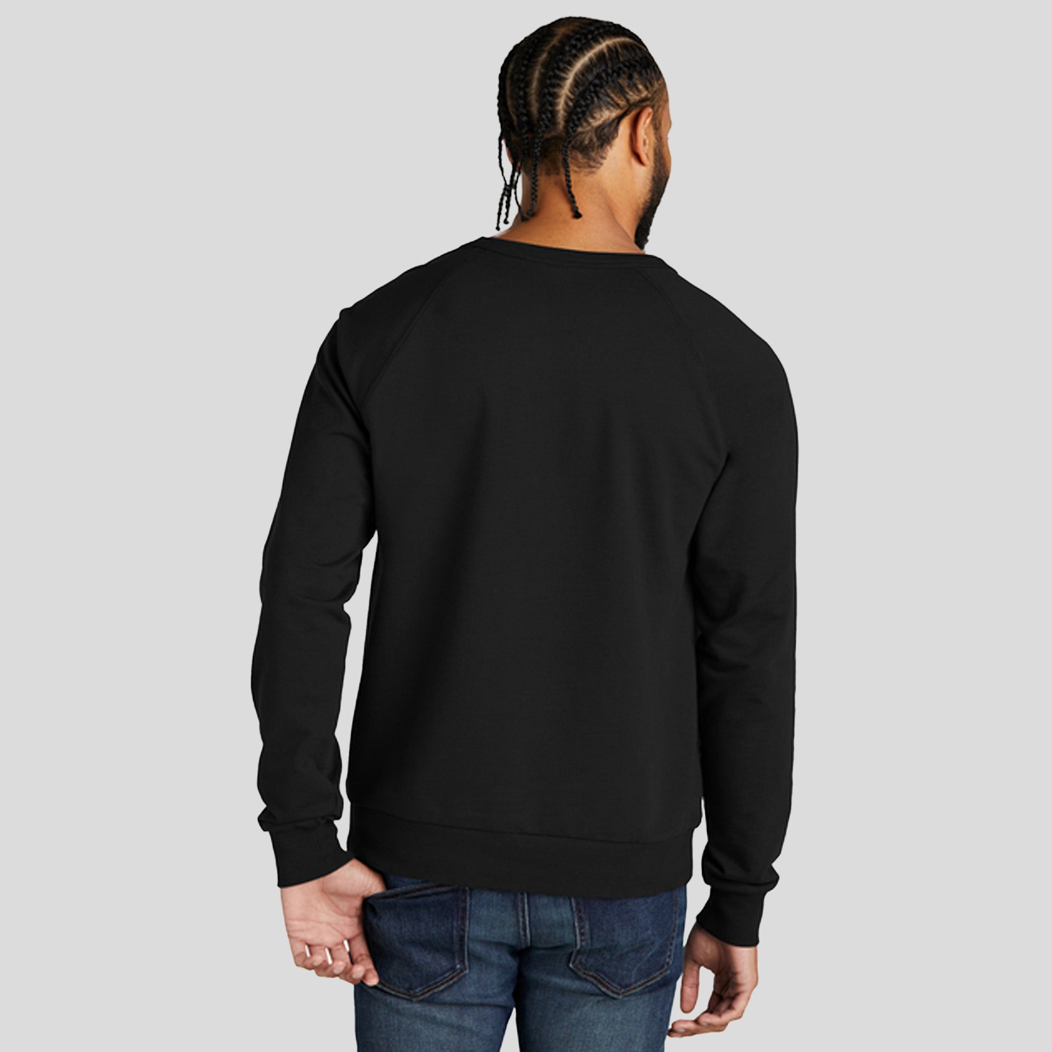 Unisex Organic French Terry Crewneck Sweatshirt | Black