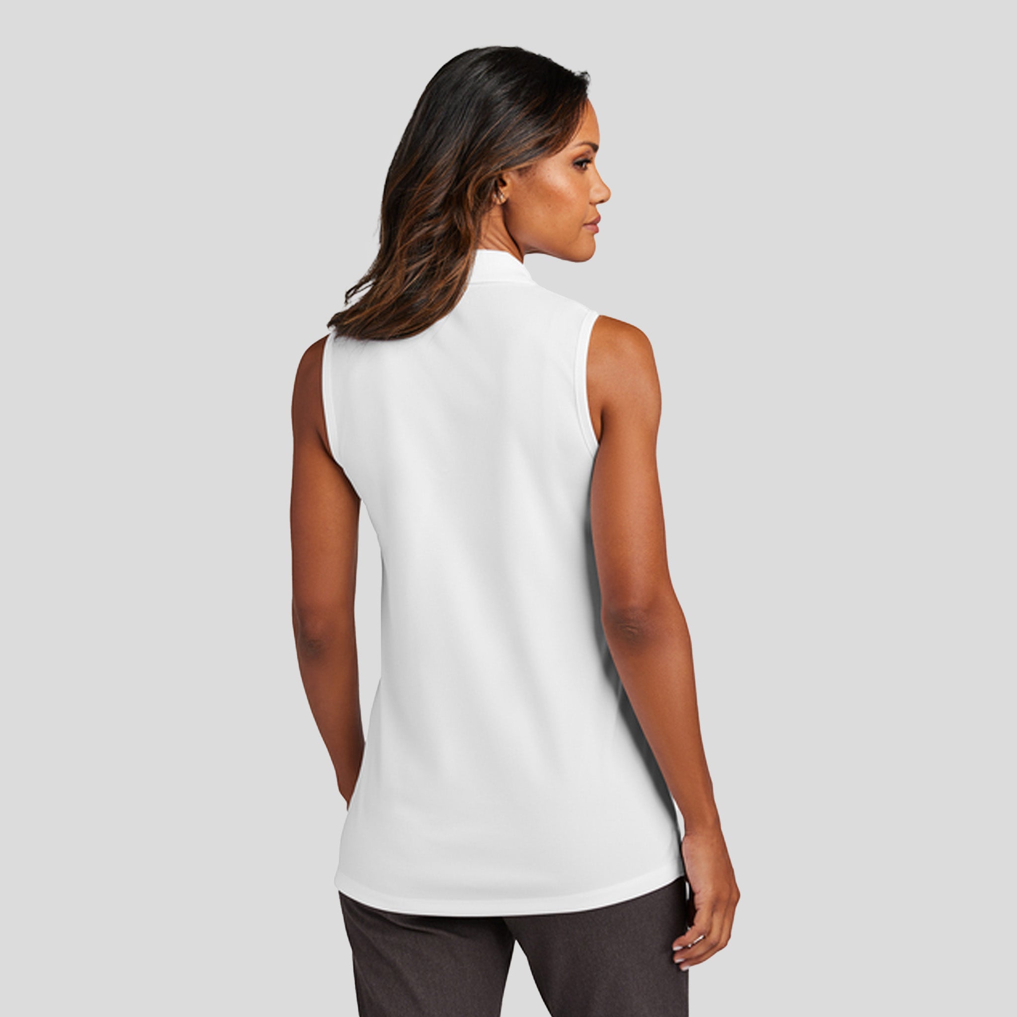 Women's Dry Zoneยฎ UV Micro-Mesh Sleeveless Polo | White