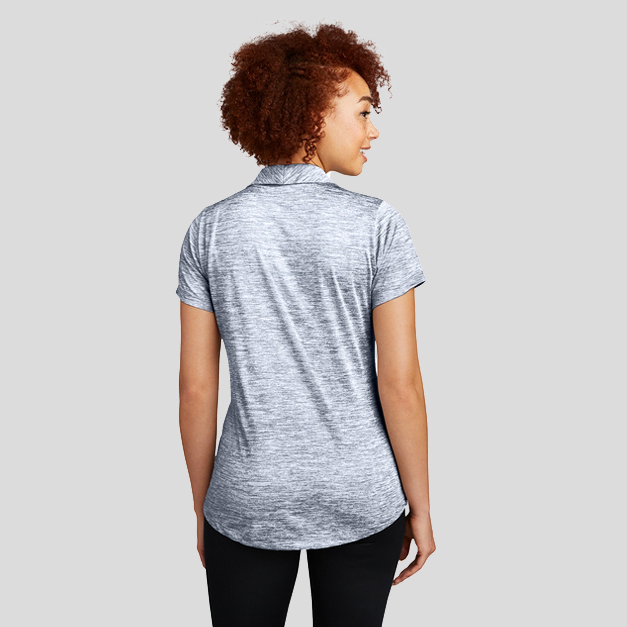 Women's PosiChargeยฎ Electric Heather Polo | True Navy Electric