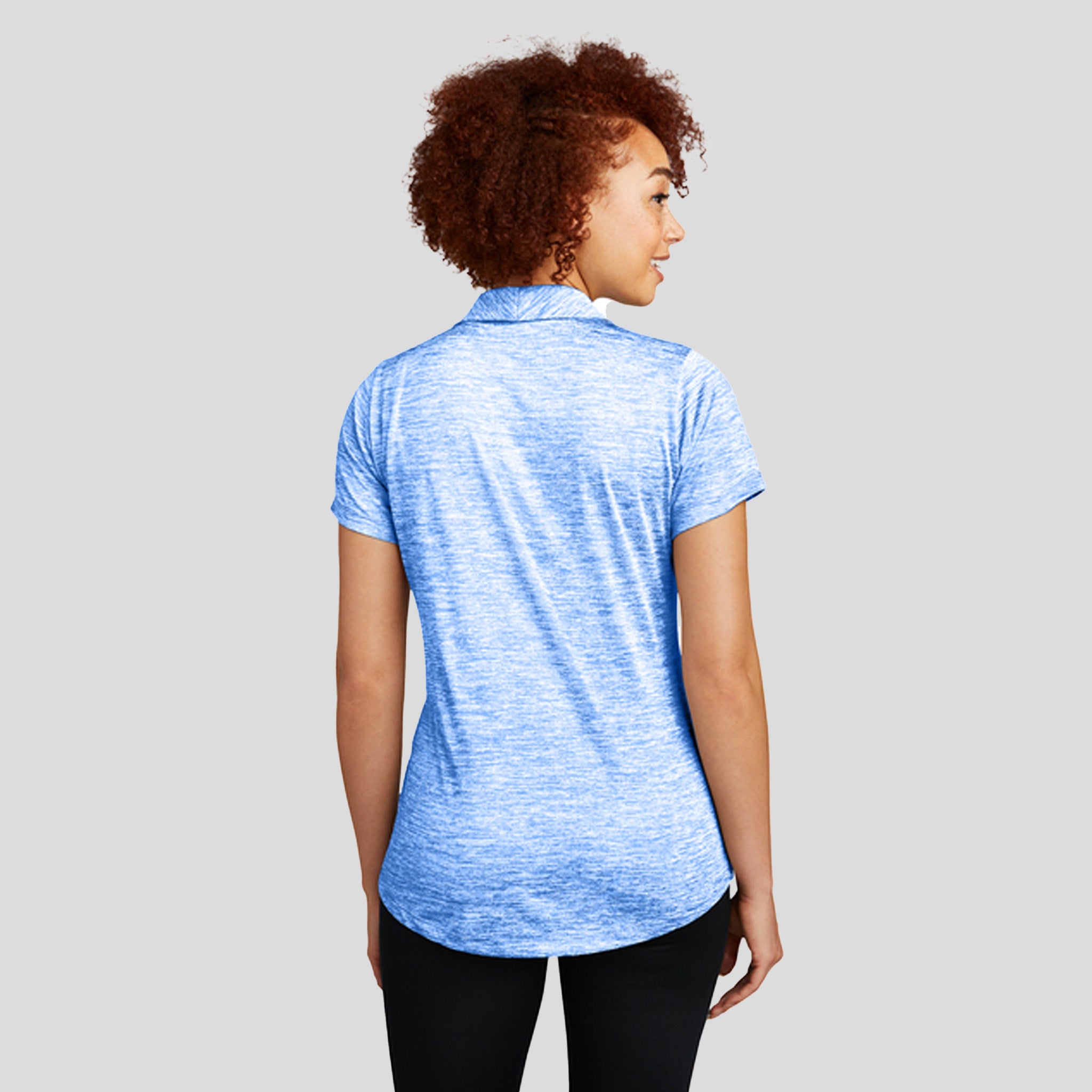 Women's PosiChargeยฎ Electric Heather Polo | True Royal Electric