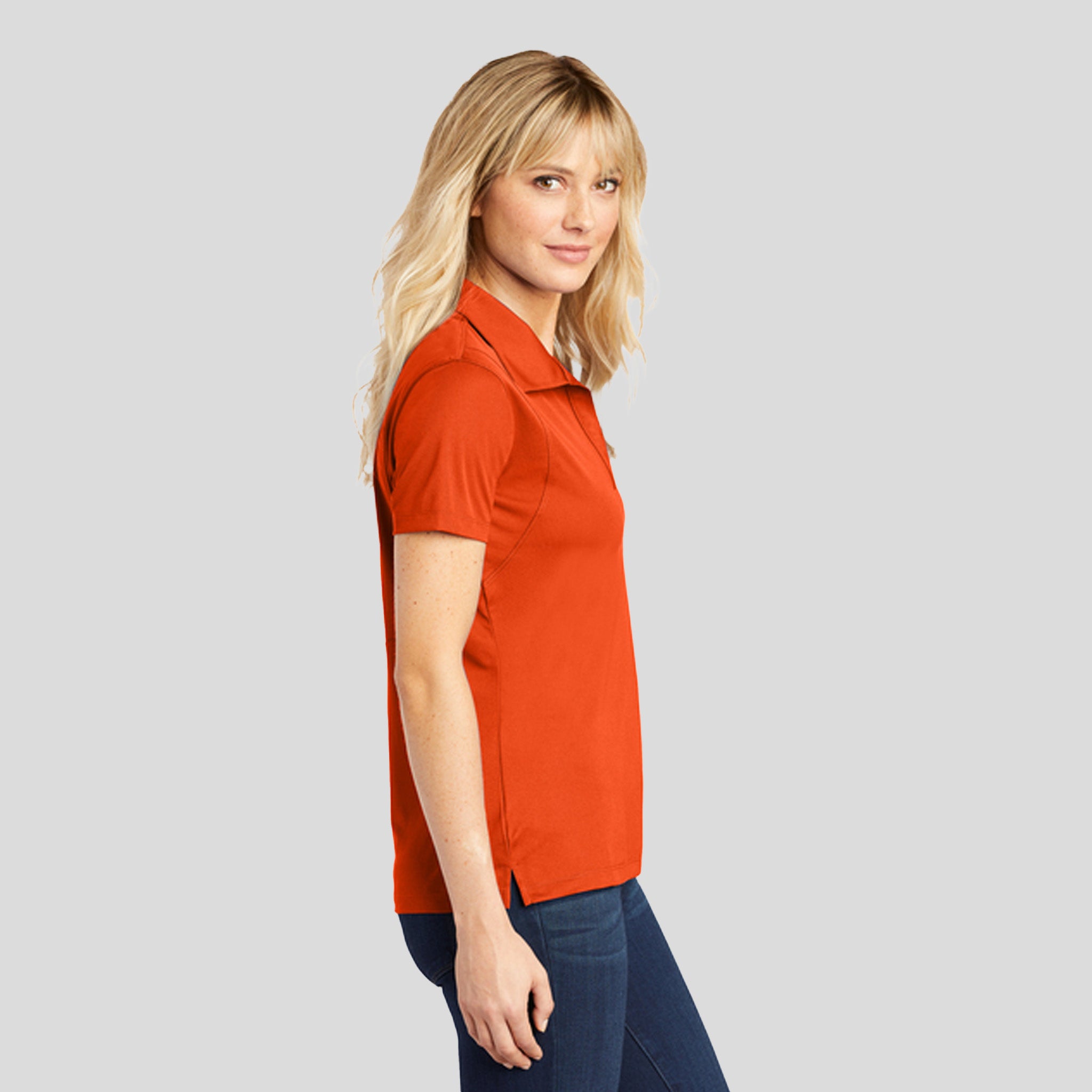 Women's Micropique Sport-Wickยฎ Polo | Deep Orange