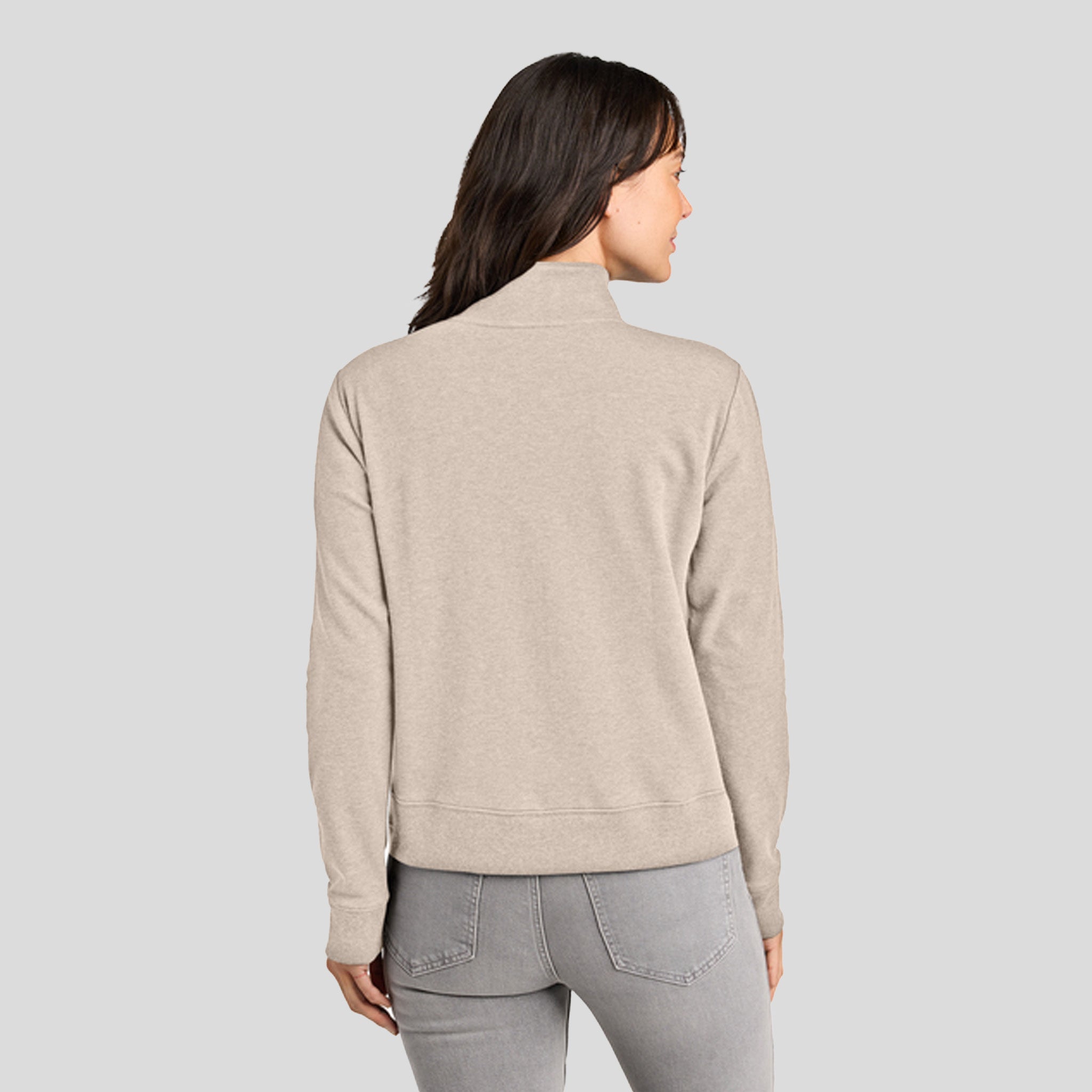Womenโs Ocean Villa 1/4-Zip | Natural Heather