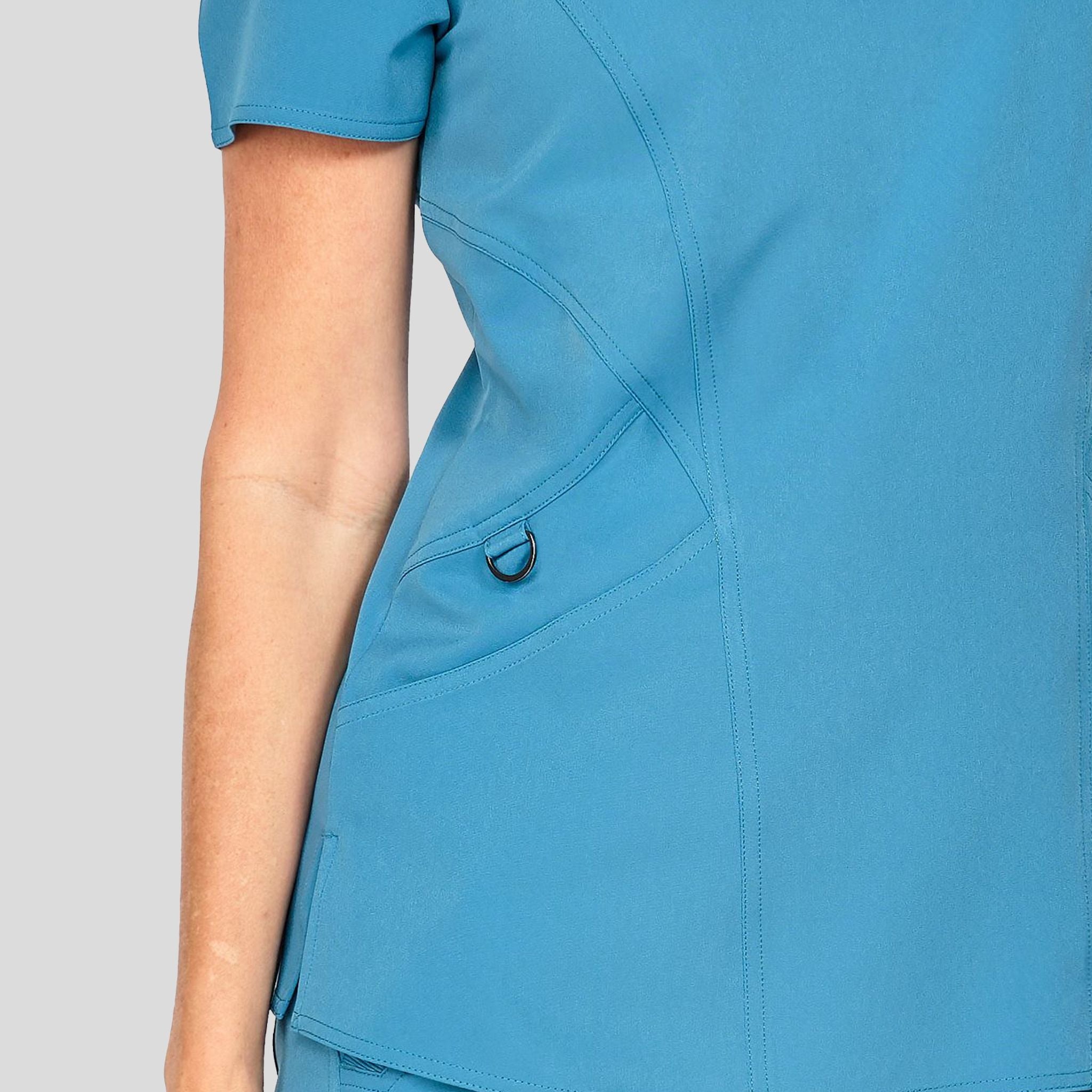 Ava Back Knit Top | Blue Shadow