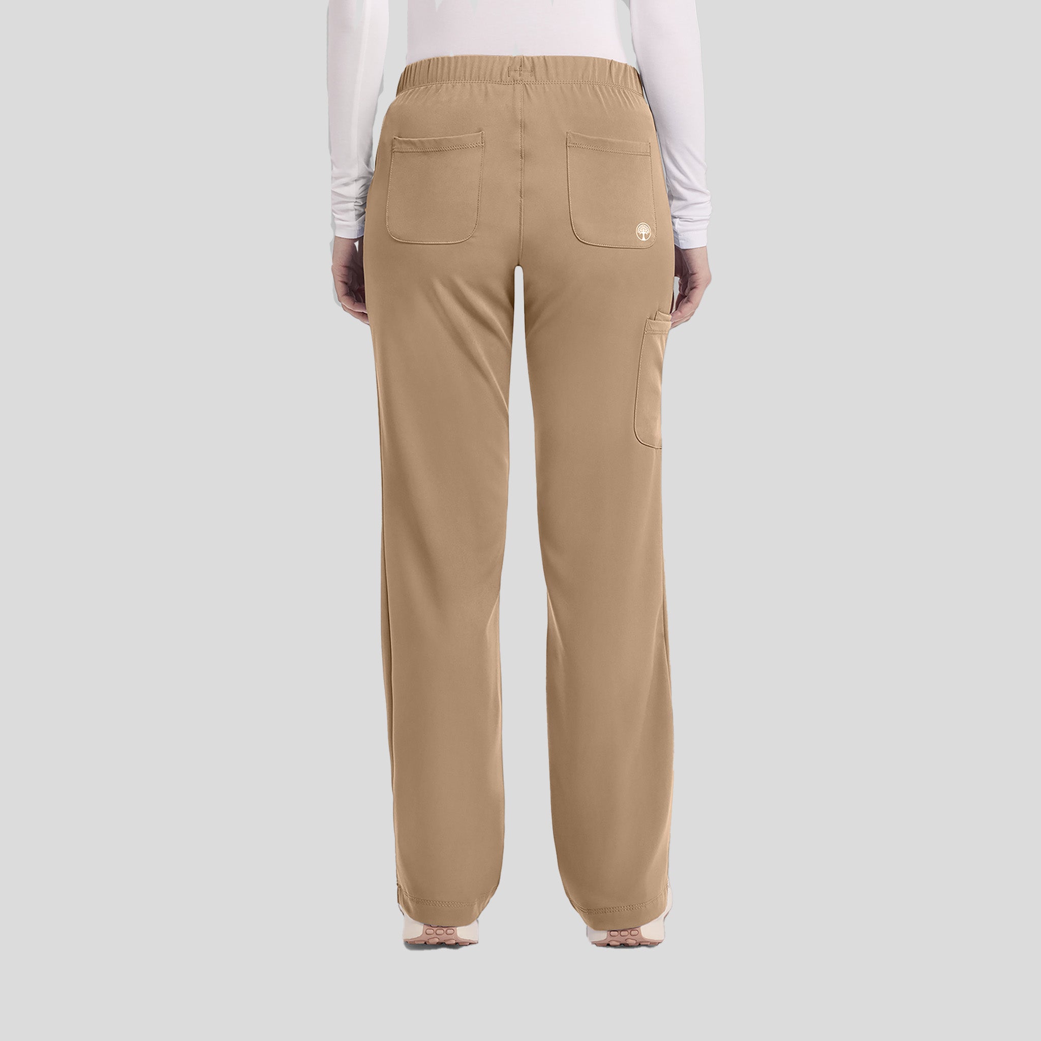 Women's Rebecca Drawstring Flare Scrub Pant | Sand Dunes