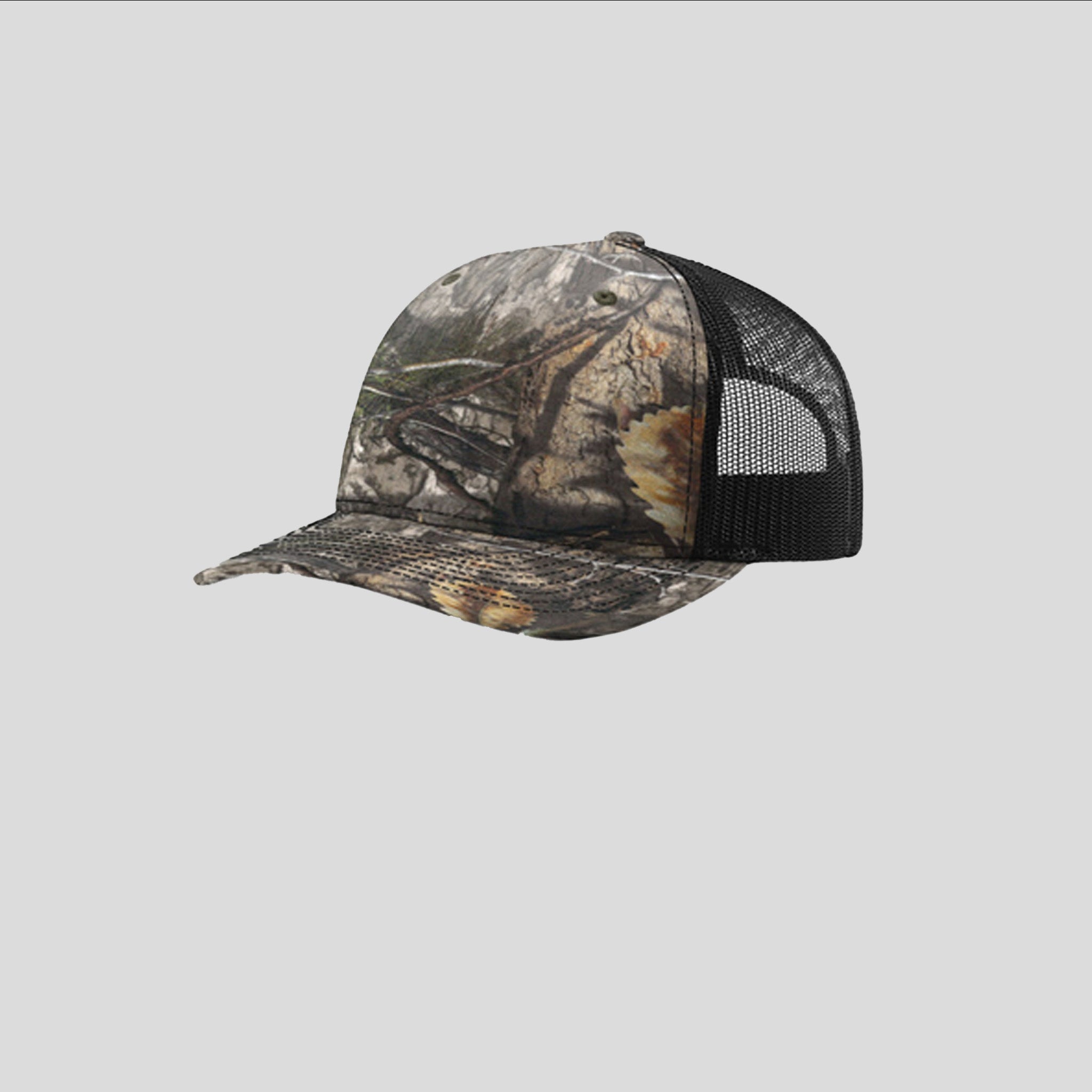 Printed Five-Panel Trucker Hat | Mossy Oak Country DNA/Black