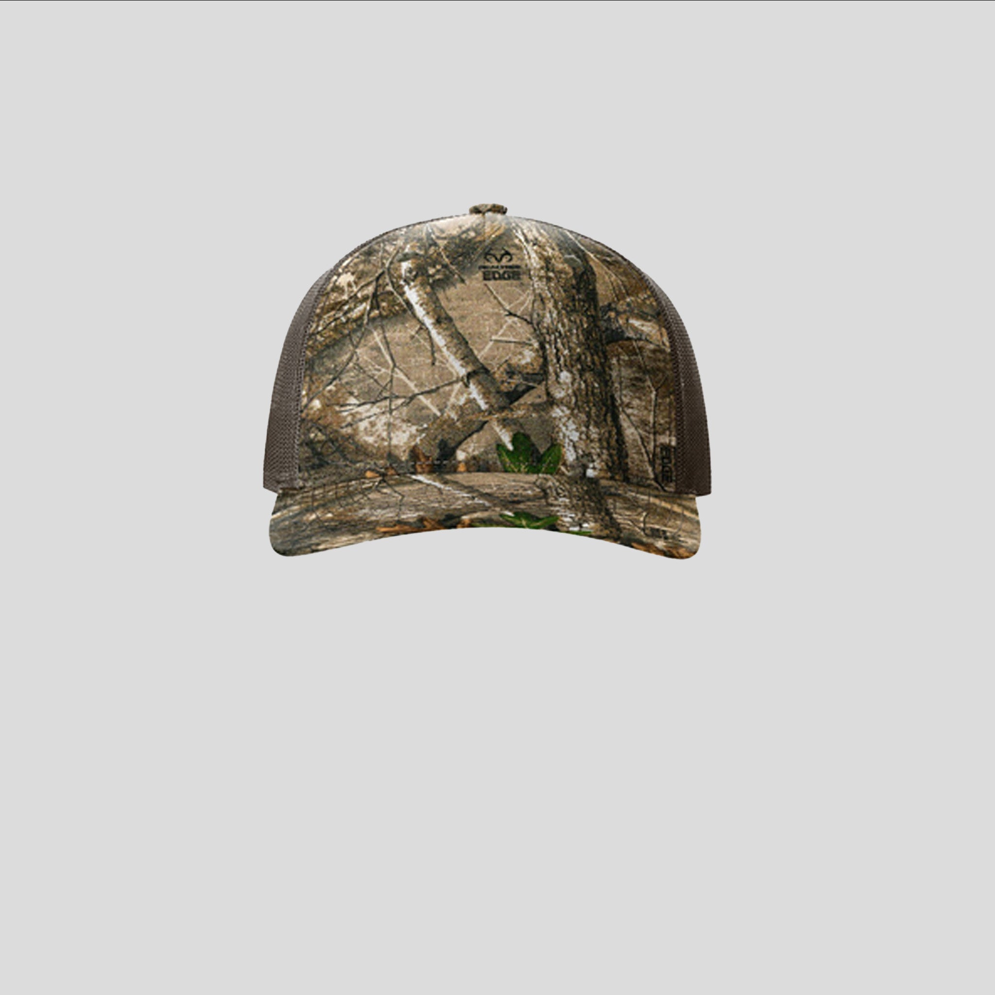 Printed Five-Panel Trucker Hat | Realtree Edge/Brown