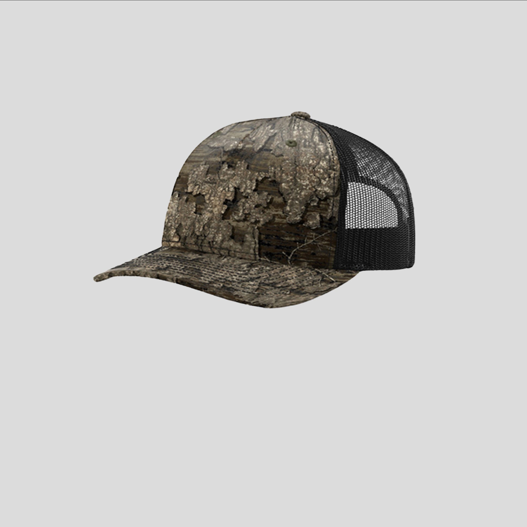 Printed Five-Panel Trucker Hat | Realtree Timber/Black