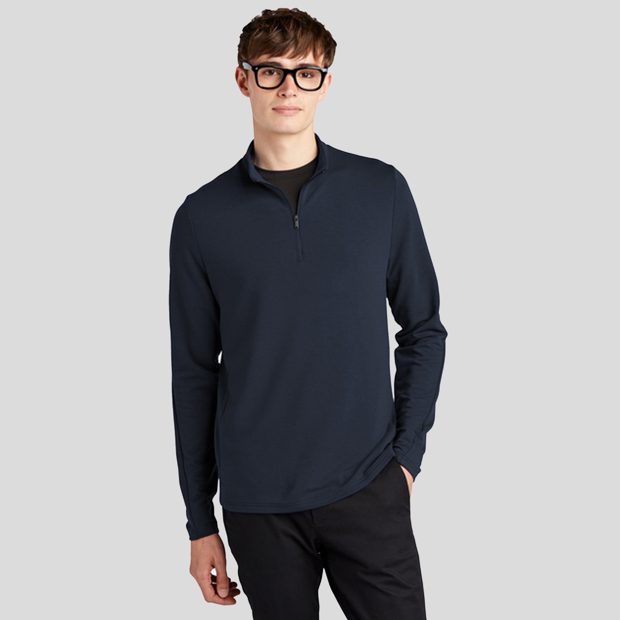 Stretch 1/4-Zip Pullover | Night Navy