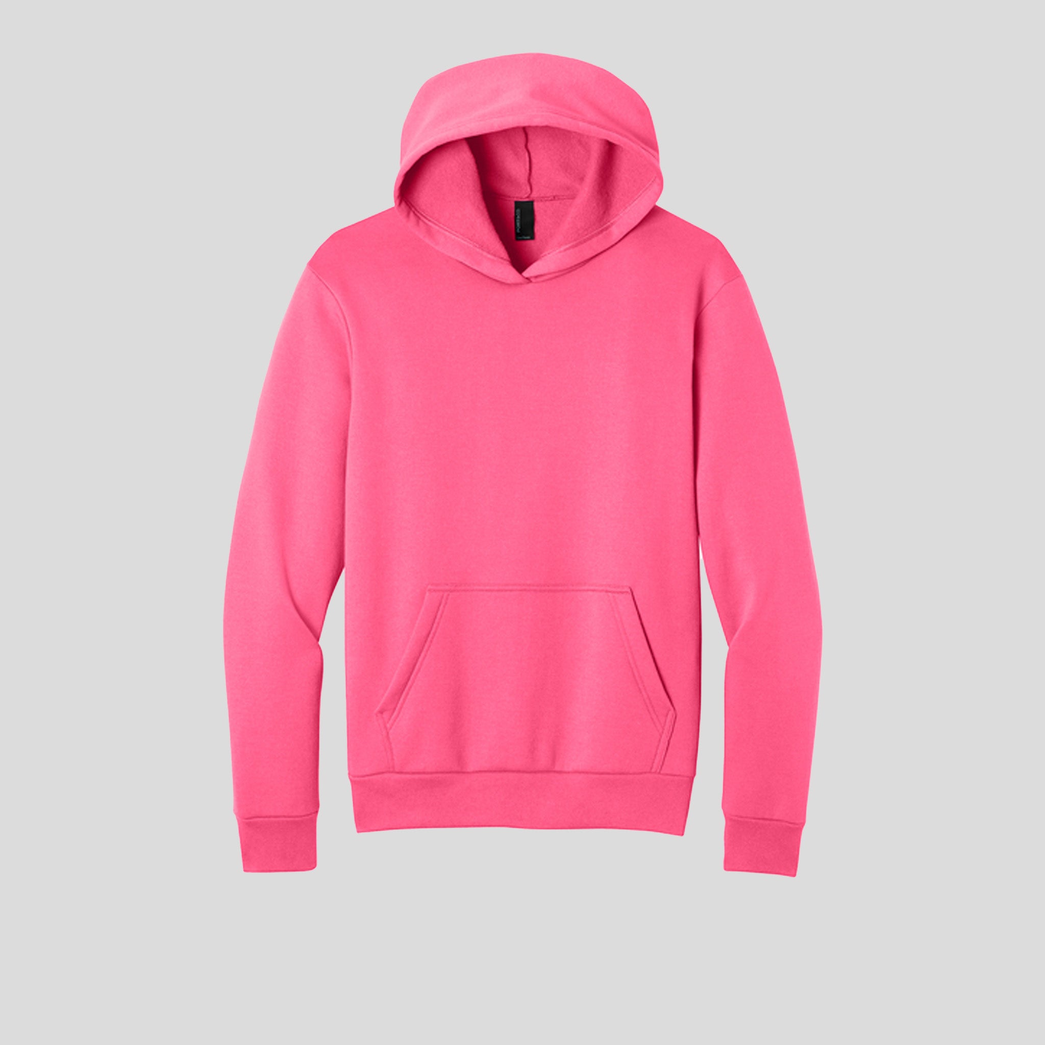 Easy Fleece Pullover Hooded Sweatshirt | Neon Pink