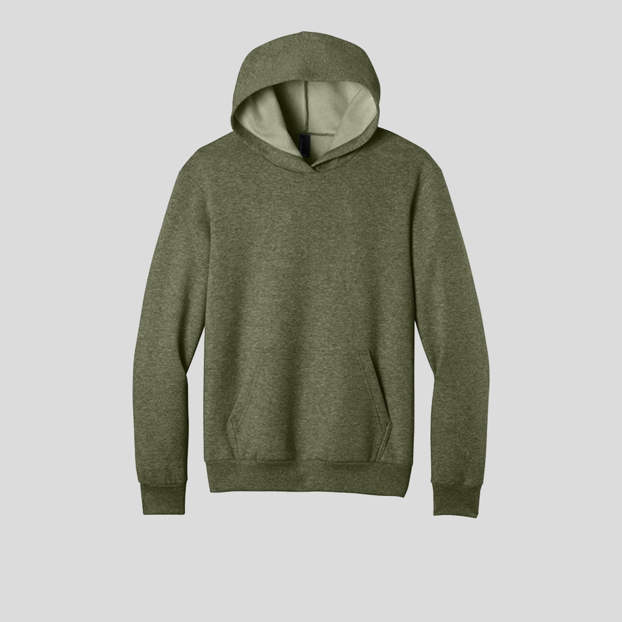 Easy Fleece Pullover Hooded Sweatshirt | Olive Drab Green Heather