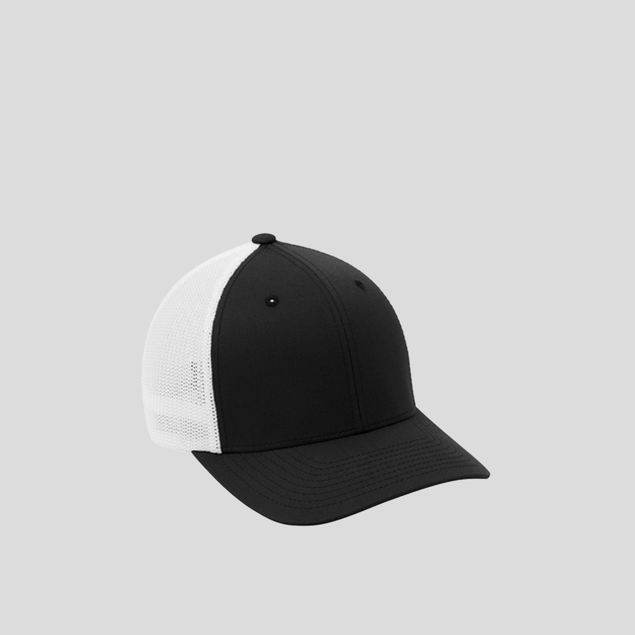 Flexfit® Mesh Back Cap | Black/White